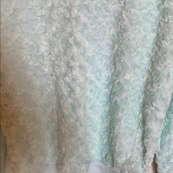 Mint colored furry sweater - Picture 2 of 4
